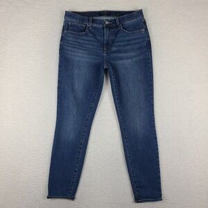 Lucky Brand Jeans Womens 10/30 Blue AVA‎ Skinny Mid Rise Dark Wash Denim